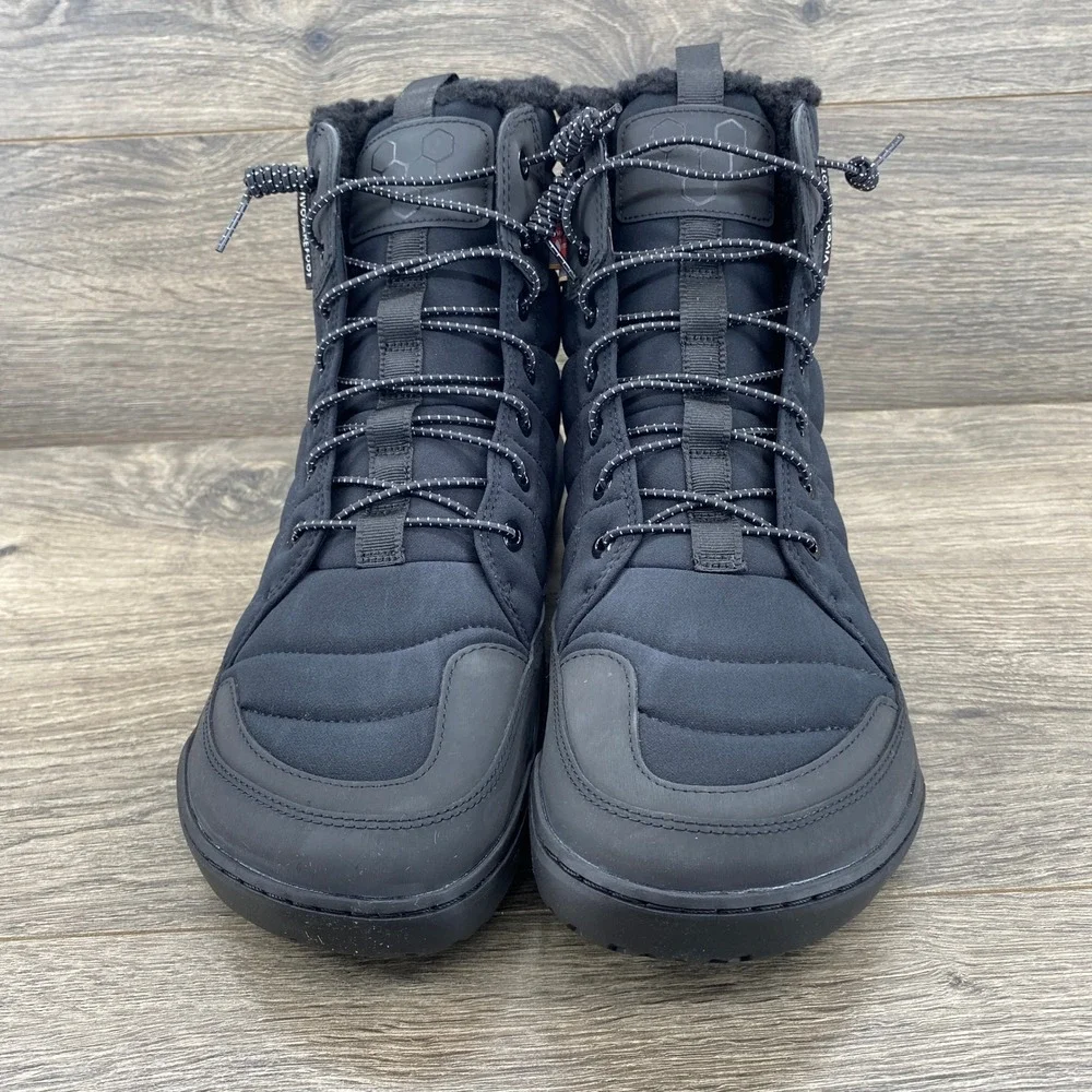 Vivobarefoot Gobi Hiber M Mens 9 Black Obsidian Primaloft Barefoot Winter Boots